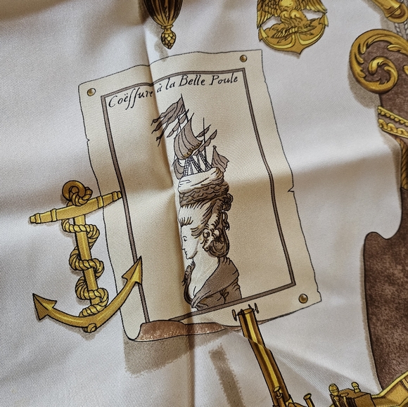 Hermès Blue Musee Ledoux 90 Scarf - Picture 5 of 6